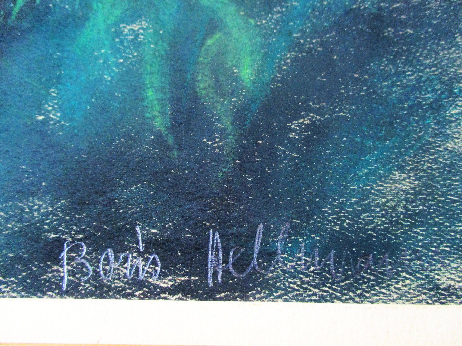 Gemälde: BORIS HELLMANN : "Crépuscule d'été", rare immense PASTEL – Gebraucht aus Petit-Lancy von kine 2