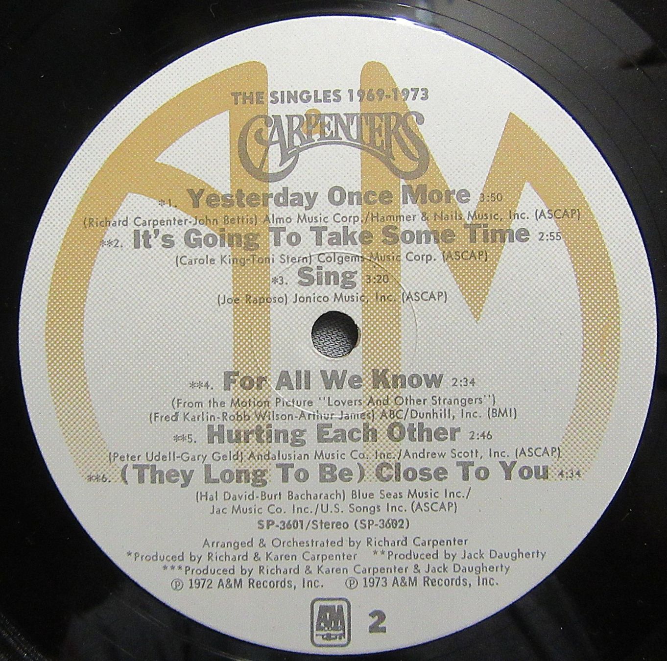 Schallplatten: LP - Carpenters - The Singles 1969-1973 – Gebraucht aus Auenstein von Padabimbim 5