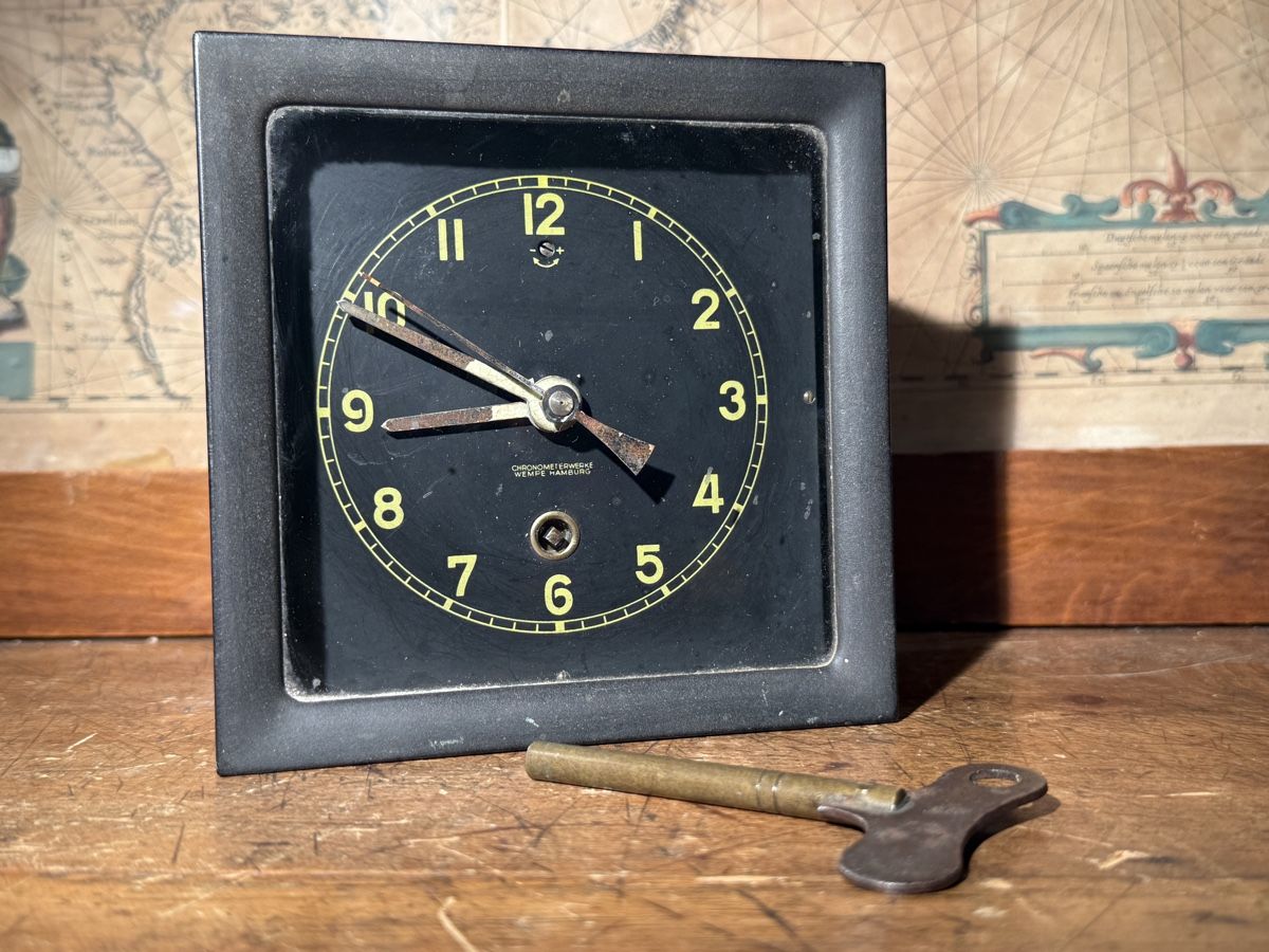Orologi: Chronometerwerke Wempe Hamburg, antike Boarduhr – Usato da schaffhausen venduto da VintAntik_1980 2
