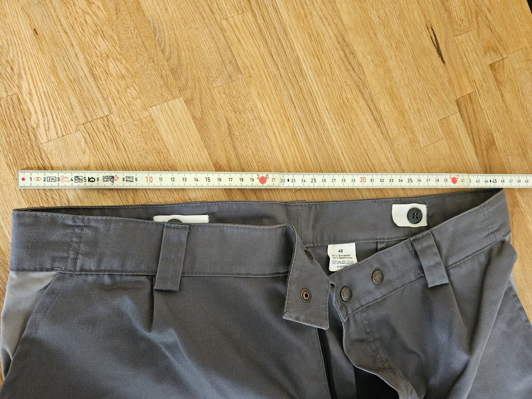 Pantaloni: Arbeitshose Gr. 48 /M grau Neuw. Marsum /Polyester-Baumwolle – Usato da Einsiedeln venduto da Salusa 3