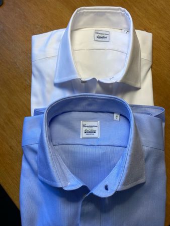 2 Non-Iron Hemden, Gr. 41, Camicissima Milano, ungebraucht