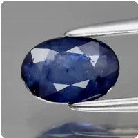 Vrai SI 0.45ct Ovaler blauer Saphir aus Afrika