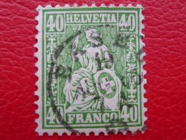 1868: Nr.34 mit Vollstempel von BASEL, SBK: 100.-