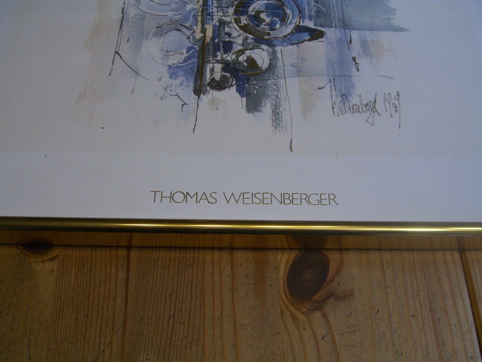 Foto & Immagini: Kunstdruck T.Weisenberger "Querflöte" 98 – Usato da Winterthur venduto da Gaia 2