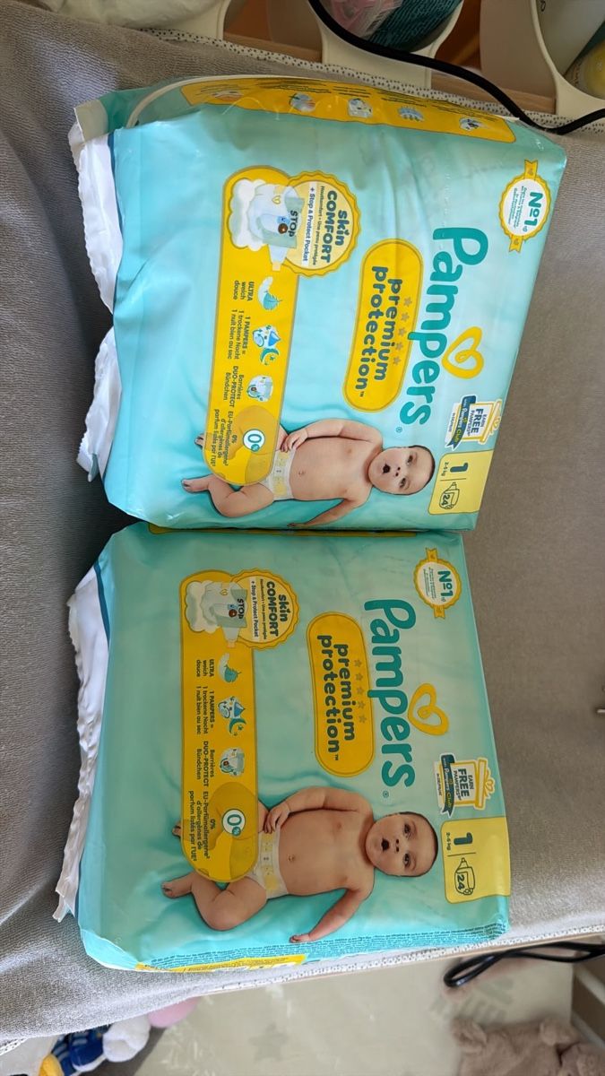 Pampers Secchi per pannolini & Pannolini: 2x Pampers Premium Protection Gr.1 Windeln – Nuovo e nell'imballaggio originale da Richterswil venduto da nufian005