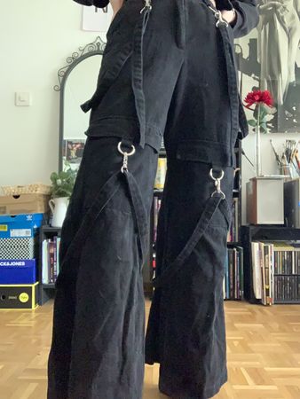 Pantalon large noir The Ragged Priest