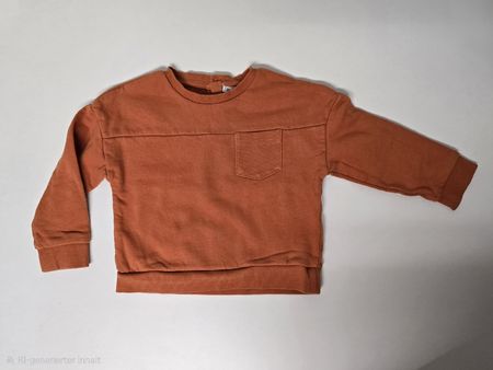 Fagottino Sweatshirt Pullover in Rostorange/Terrakott Gr. 92