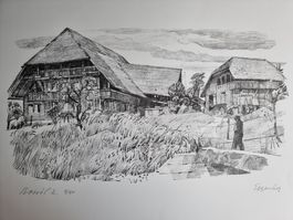 EGGBERG HANS LITHOGRAPHIE SIGNIERT NUMMERIERT (BOWIL)