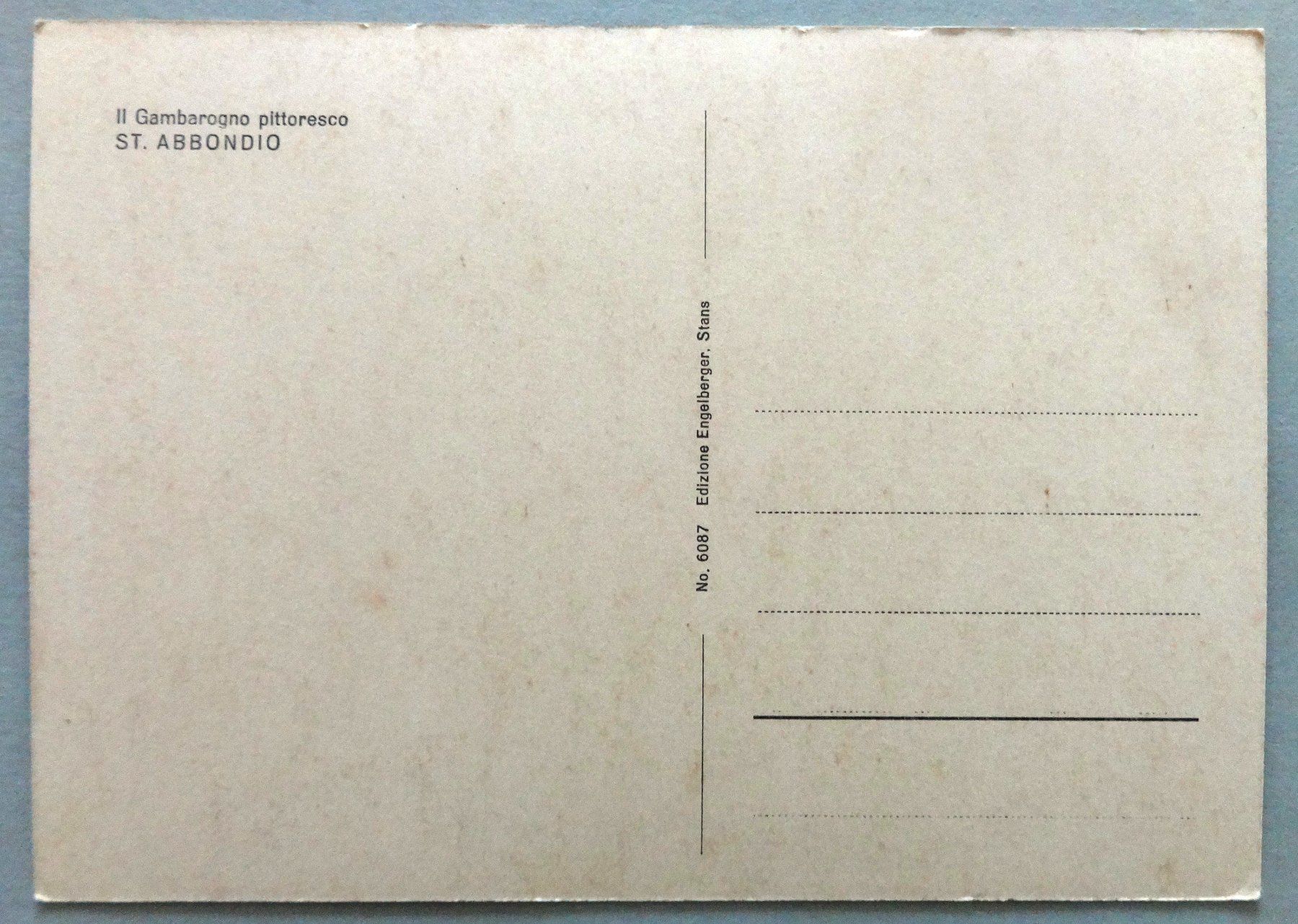 Cartoline postali: St. Abbondio – Usato da Fétigny venduto da Billy2miny 1