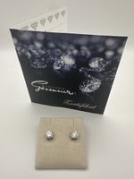 18 Karat Weissgold mit 2x0.50 ct = 1 ct Brillanten HSI