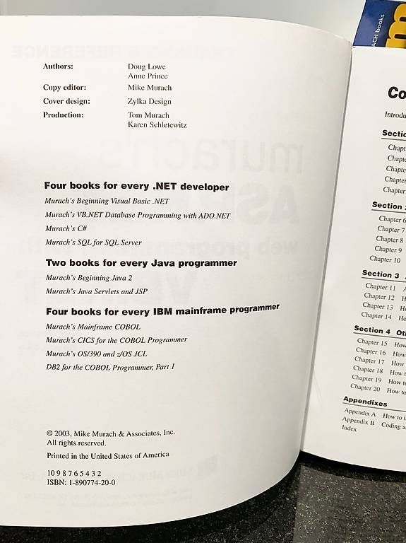 Bücher: Murach's Asp Net Web Programming With Vb Net  2003, Englisch – Gebraucht aus binz von louloubel 1