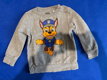 Pull Paw Patrol gris, taille 98, occasion, bon état
