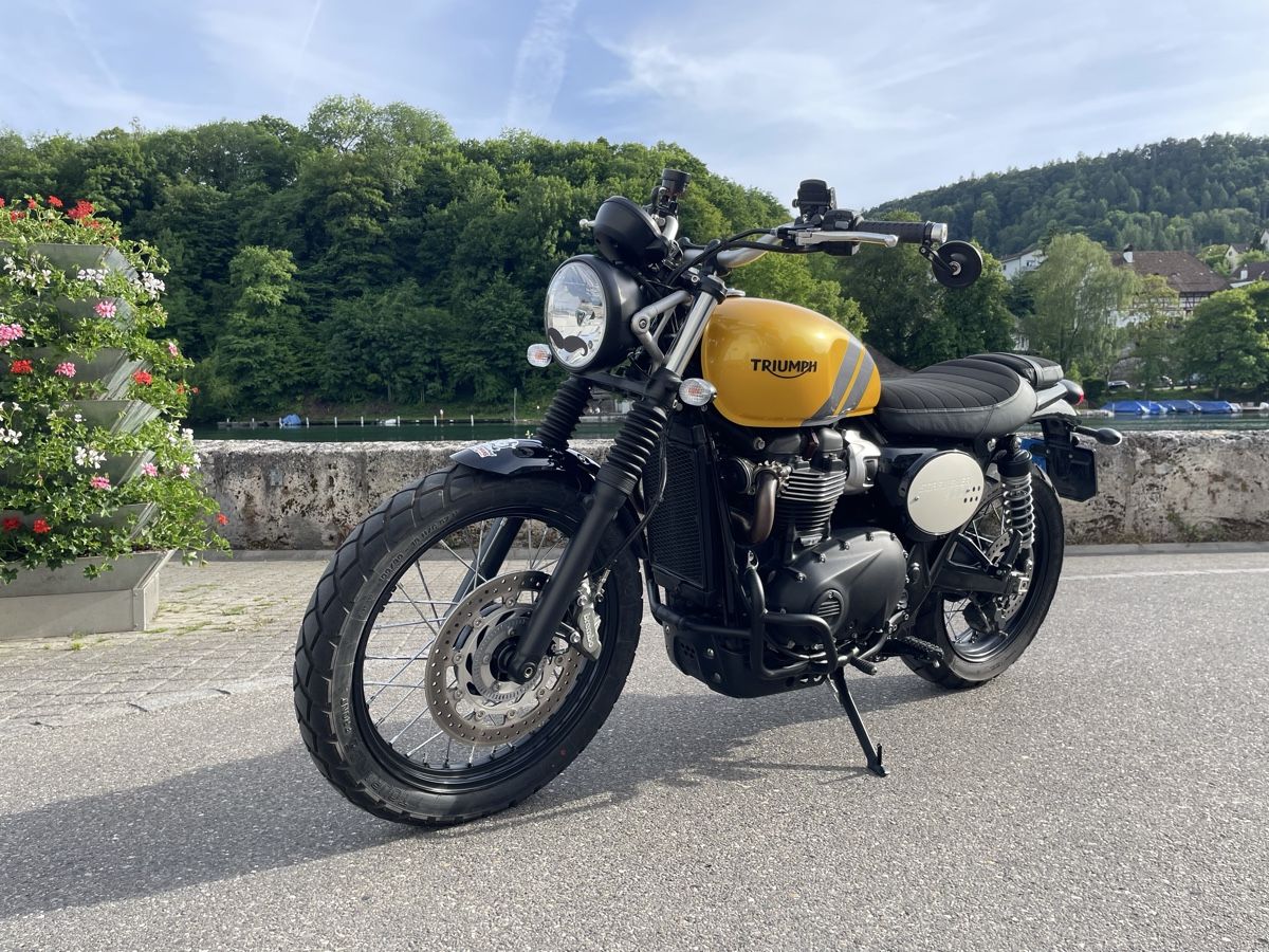 Triumph Strada: Triumph Scrambler 2024 Cosmic Yellow / Graphite – Usato da Eglisau venduto da Richard_Eglisau 1