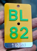 Mofanummer BL 82 - 14990 - TÖFFLINUMMER guter zustand
