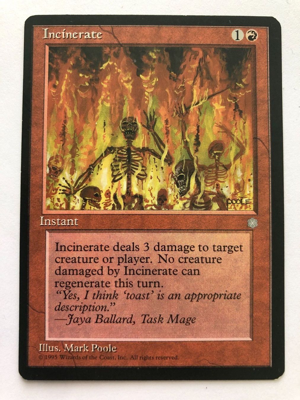 Cartoline: MTG - Incinerate – Usato da Zürich venduto da T_H_O_M_A_S