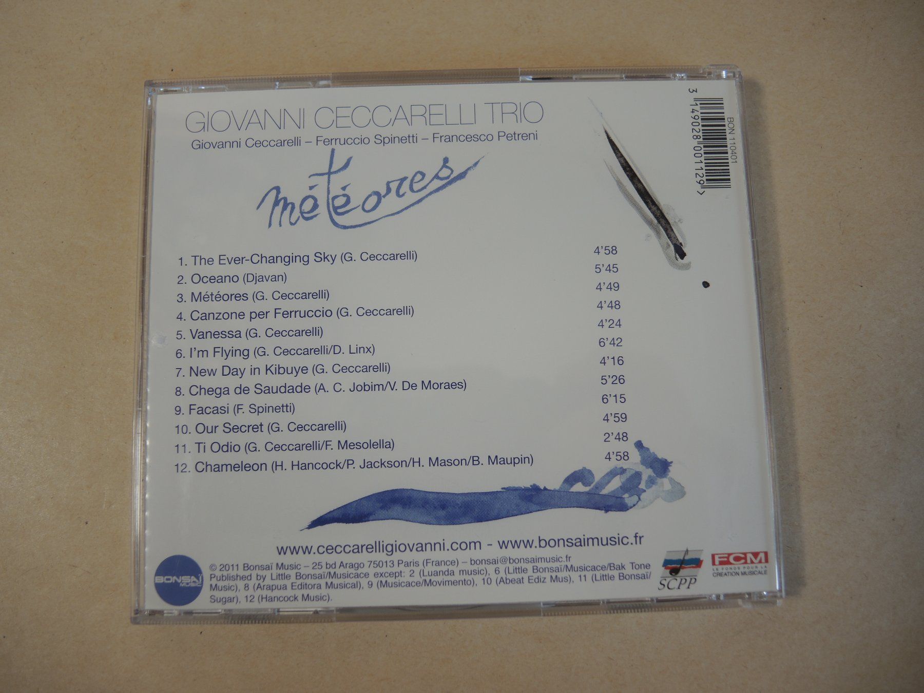 CD: Giovanni Ceccarelli Trio - Meteores CD Jazz – Usato da Rorschach venduto da maeck8 4