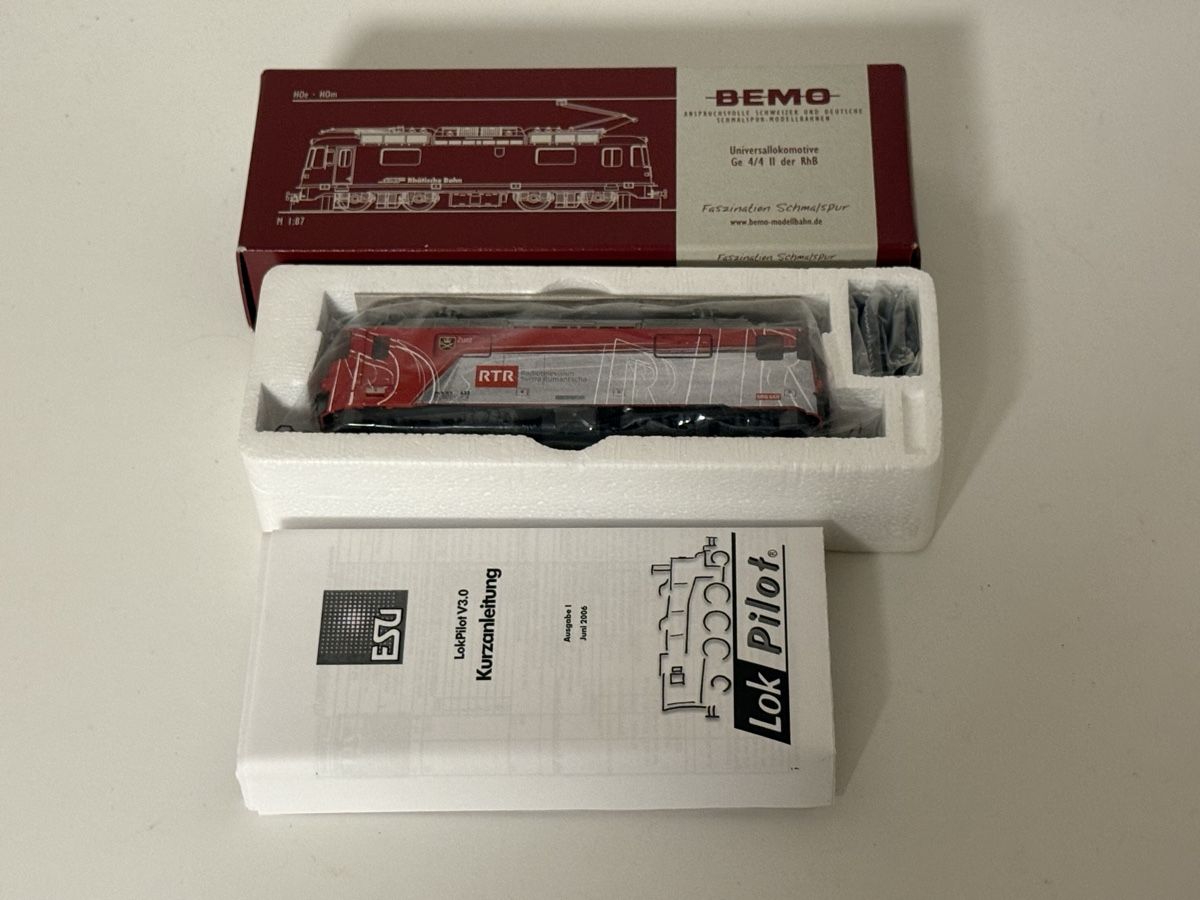 Bemo Modellini di ferrovie: Bemo 1258 163 Ge 4/4 II RTR digital – Usato da St. Gallen venduto da Modell1zu87 8