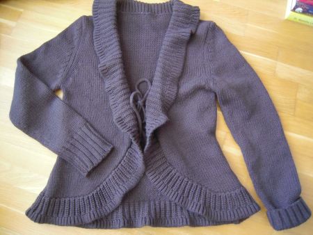 Brauner Strick Bolero Gr 36