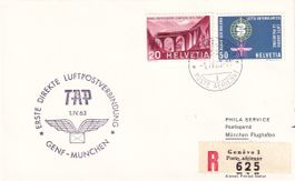 Erstflug TAP Genf - München 1963
