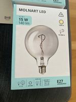 Ikea HÄDDEBO Lampe & 3x MOLNART LED Leuchtmittel, Neu!