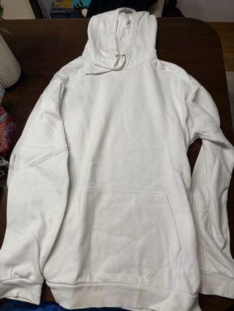 Sweat à capuche Yourturn blanc état satisfaisant
