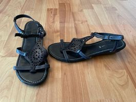 Sandale schwarz, Grösse 39