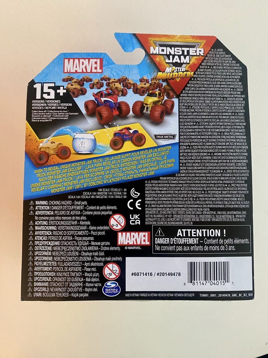 Giocattoli: *EXKLUSIV* Monster Jam Mystery Mudders Marvel Spiderman – Nuovo e nell'imballaggio originale da Oberembrach venduto da theZaz 1