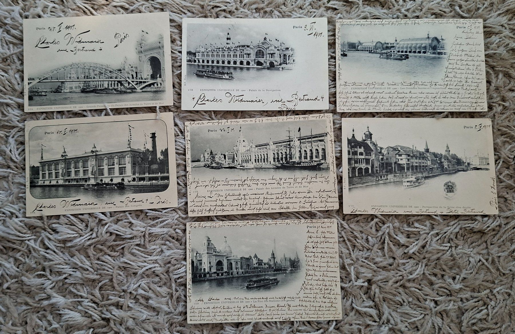 Cartoline postali: AK Paris, Boote, Schiffe, Seine, Exposition 1900, Brücken – Usato da Herisau venduto da Saentis1