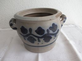 Kleiner Schmalztopf / Hafen Steingut 1.5 Liter