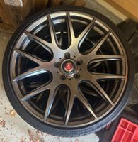 4 jantes 5x112 AXE Wheels CS Lite Hyper Black 20 + pneus