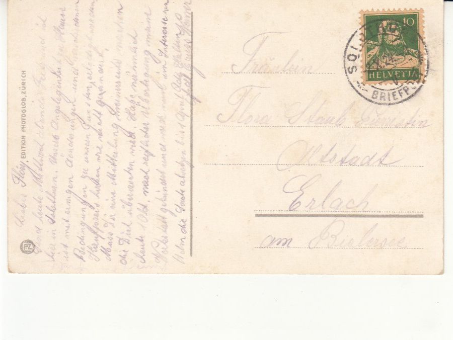 Cartoline postali: Solothurn 1924 – Usato da Bürglen TG venduto da StampGraf 1