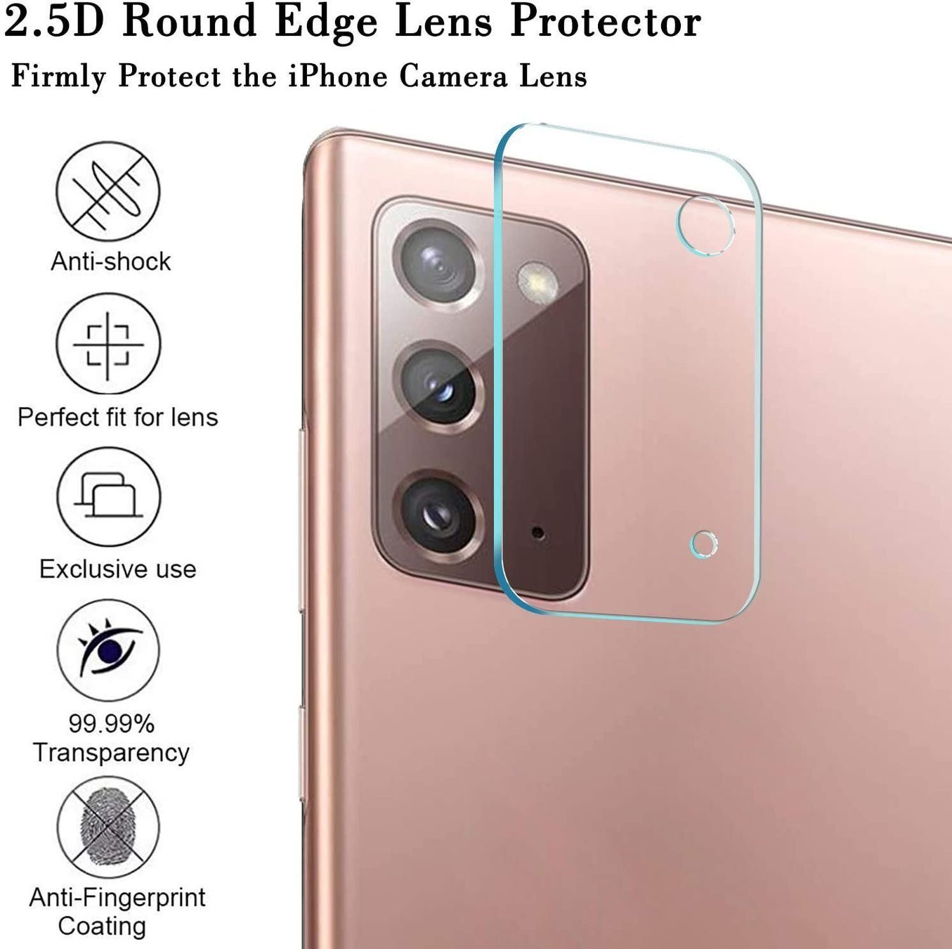 Cover & Protezioni schermo: Galaxy Note 20-Verre Trempé Caméra arrie – Nuovo e nell'imballaggio originale da Morges venduto da DA-mobile