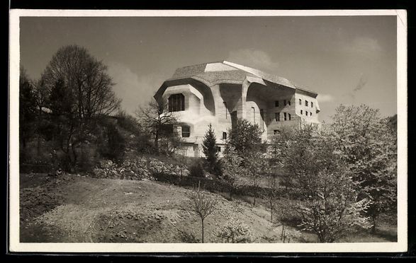 Cartoline postali: AK Dornach, Blick auf das Goetheanum – Usato da Berlin venduto da bartko-reher