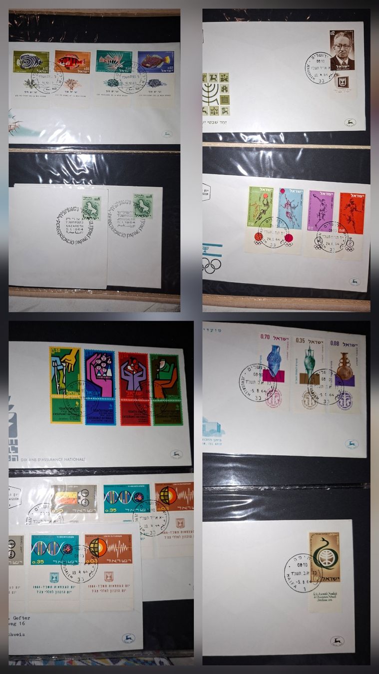 Tutti i francobolli: 60 Briefe / FDC / Israel  – Usato da Balgach venduto da SIMEON27 7