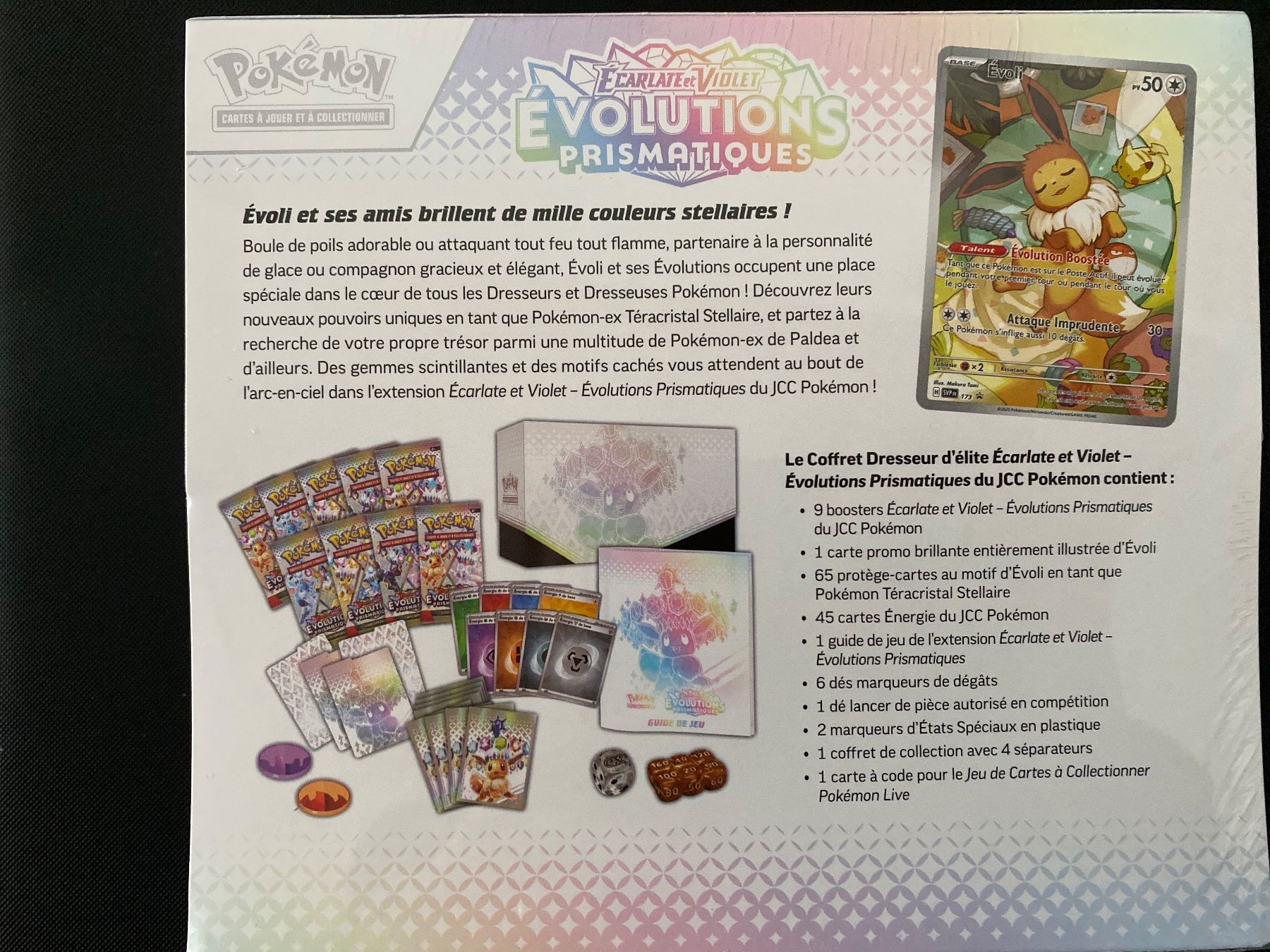 Karten: ETB Pokémon Ev8.5 : Évolutions Prismatique FR – Neu und originalverpackt aus Grandcour von  1