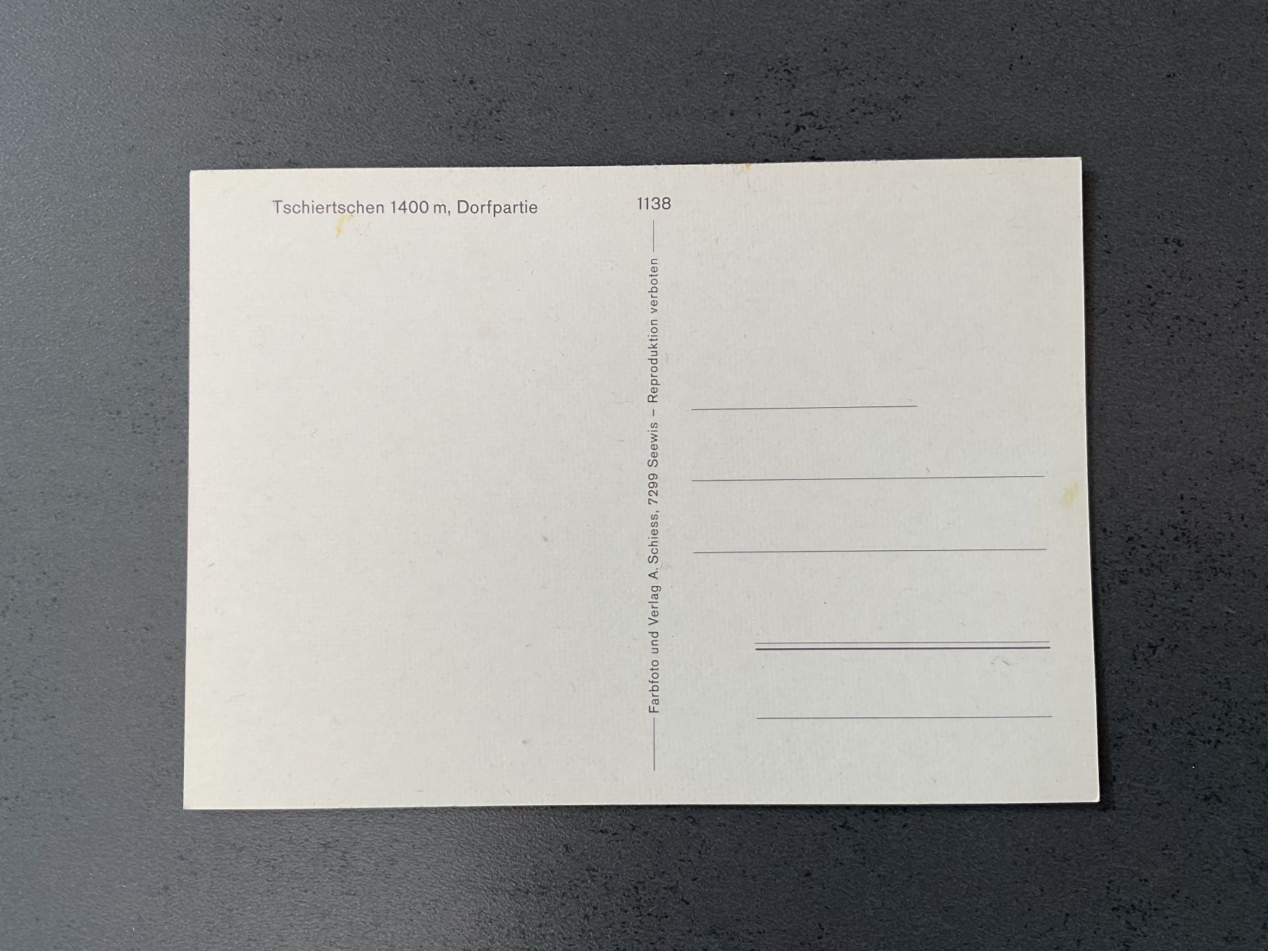 Cartoline postali: Tschiertschen – Usato da Adliswil venduto da bei_2b57 1