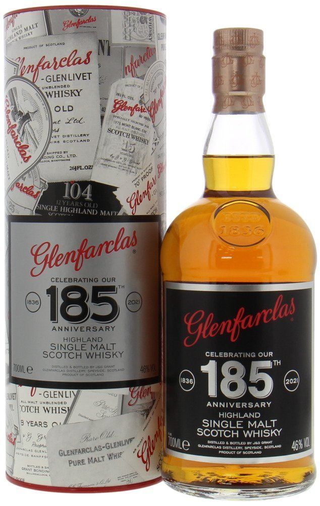 Glenfarclas Bevande alcoliche: Glenfarclas 185th Anniversary Single Mal – Nuovo e nell'imballaggio originale da Deitingen venduto da ped_7s7b