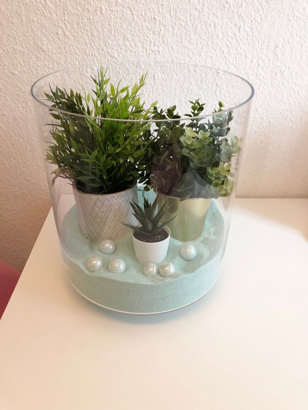 Interio Vase & Récipients: Dekovase mit Dekoblumen und Sand – Neuf (Voir description) à Glattbrugg par Ariel012 6