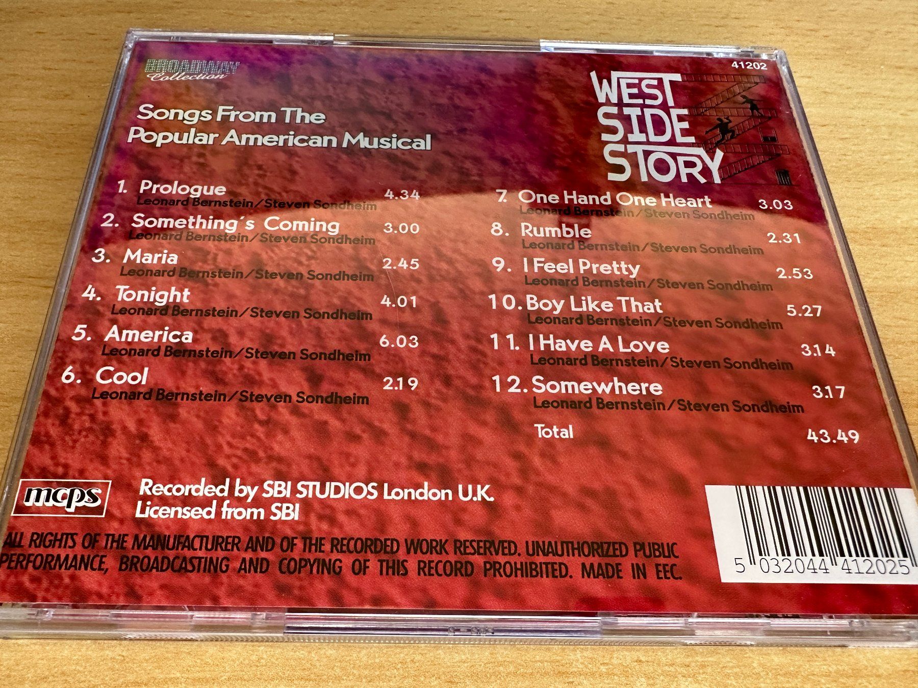 CD: Leonard Bernstein - West Side Story – Usato da Rikon im Tösstal venduto da Alpenmutz 1