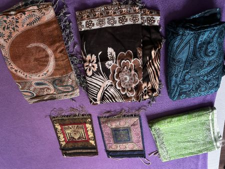 Original Indische Kaschmir und Seide Schaale
