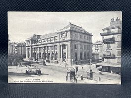 Genève - L'Hôtel des Postes et rue du Mont-Blanc