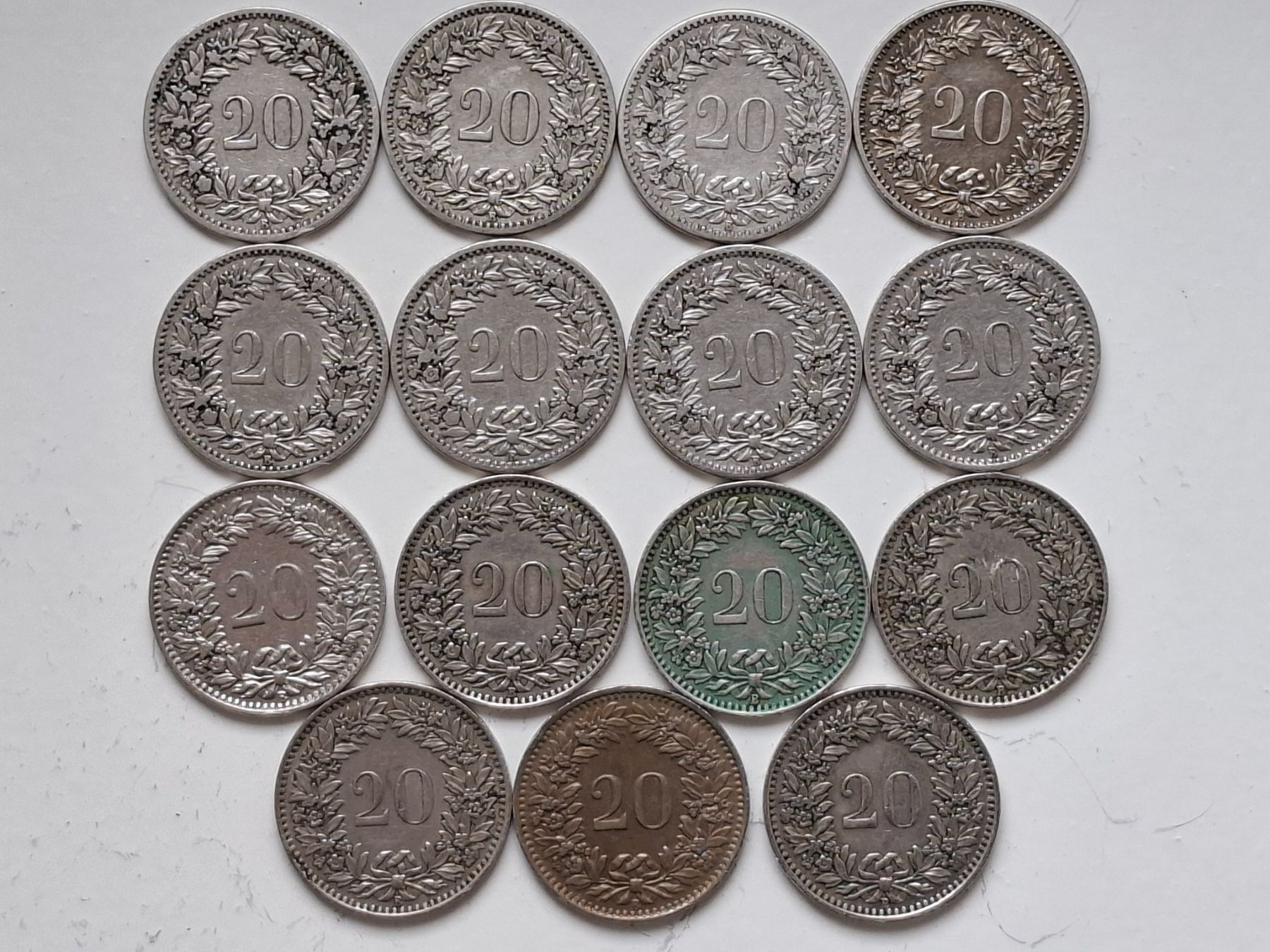 Tutti le monete: 20 Rappen (1884 - 1944) – Usato da Neuchâtel venduto da Grandloupblanc 2