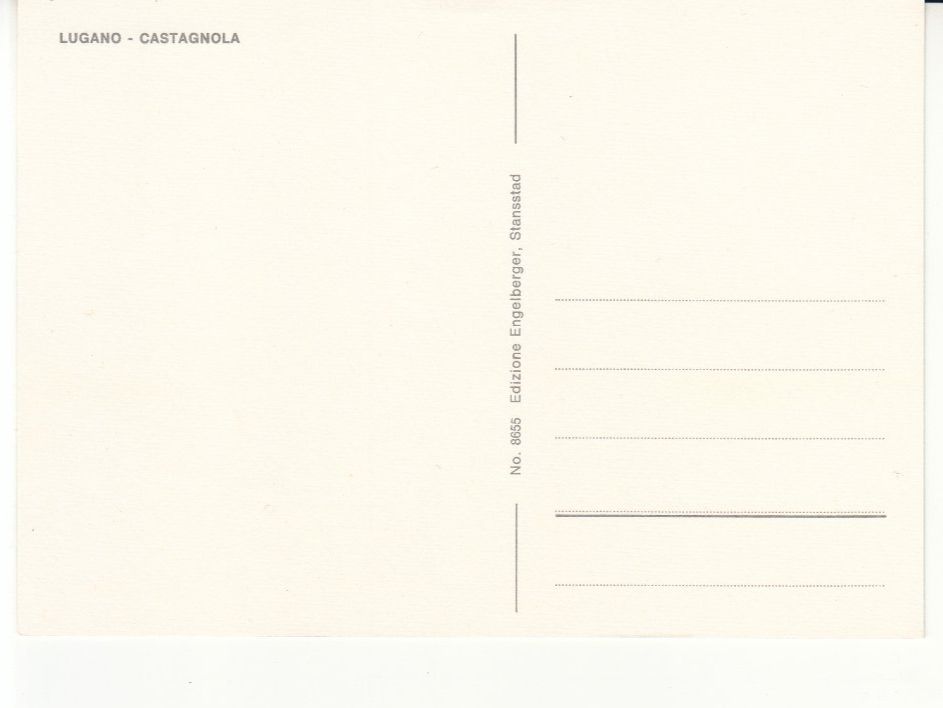Cartoline postali: Castagnola ca. 1970 – Usato da Bürglen TG venduto da StampGraf 1