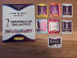 Panini WM 2022 Album leer ORYX Edition + 7 verschiedene Pack
