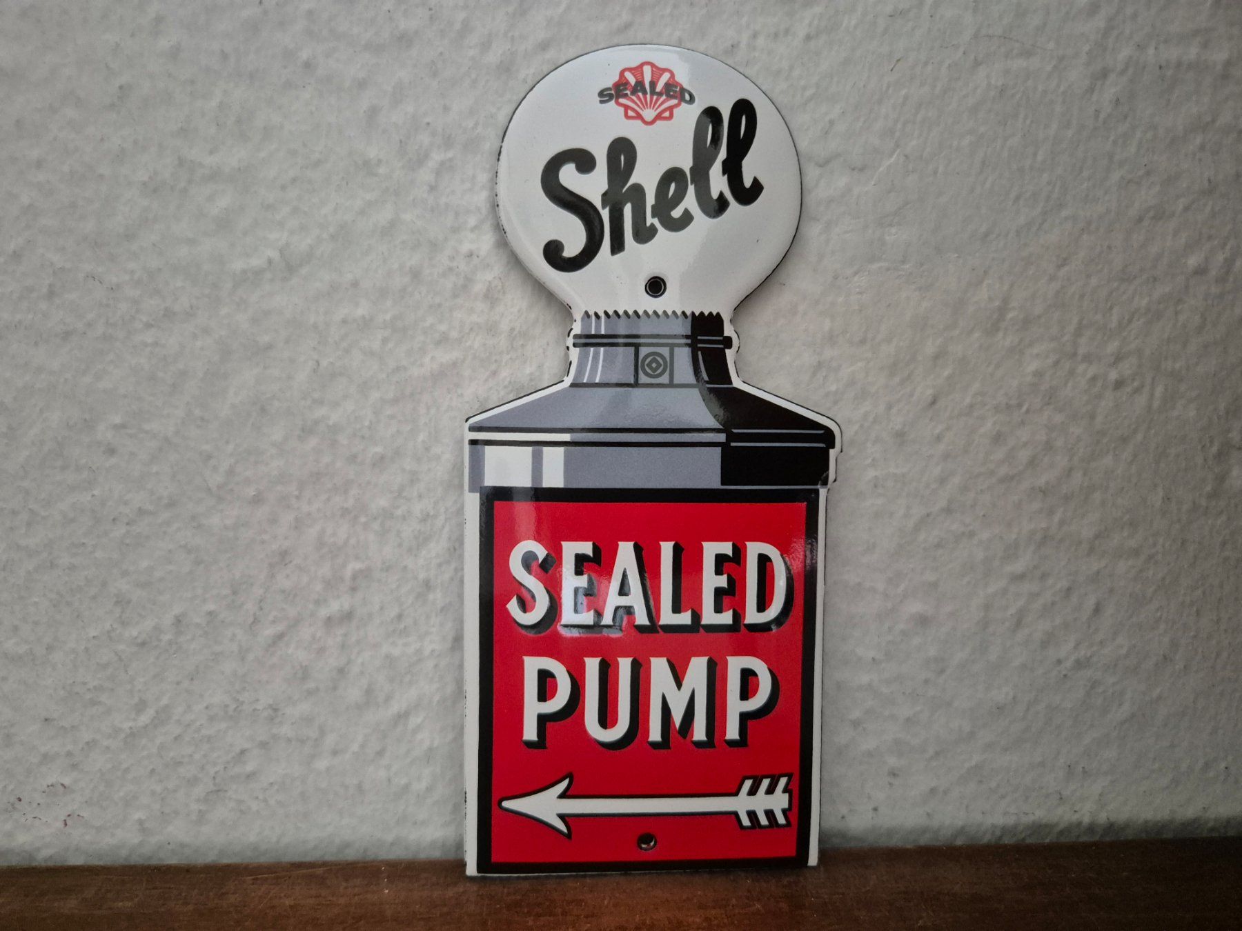 Shell Schilder: Emailschild Shell Tankstelle Zapfsäule Logo Emaille Schild – Neu (gemäss Beschreibung) aus Schaffhausen von pfanis09 1