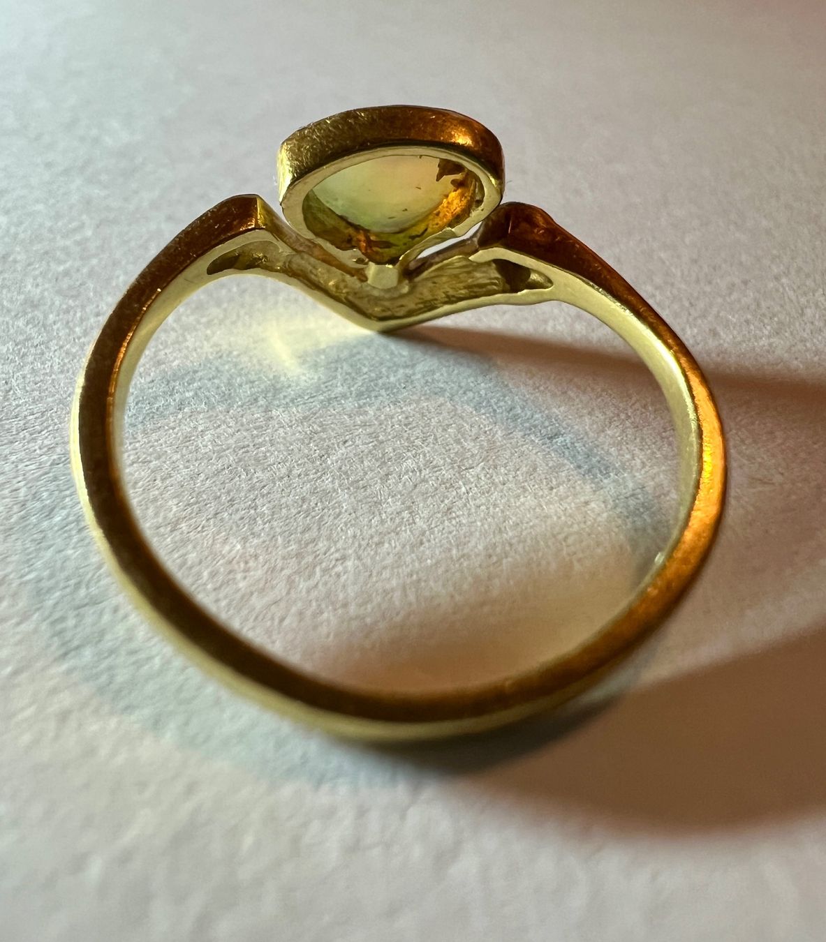 Anelli: Gold-Ring 18 K mit Opal und Brillant – Usato da Chur venduto da Penting1935 7