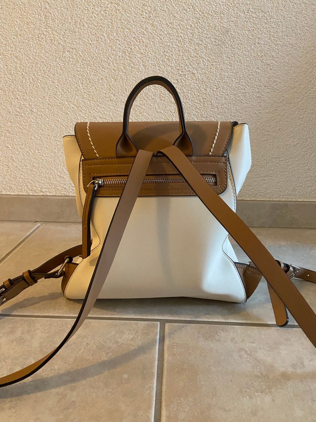 Rucksäcke: Rucksack (Parfois, beige-weiss) – Neu (gemäss Beschreibung) aus Dussnang von heuly 1
