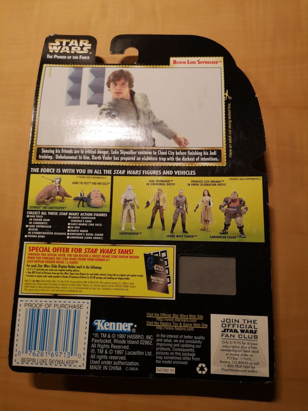 Star Wars Figurines: Star Wars Bespin Luke Skywalker Freeze Frame Action Slide – D'occasion à Anglikon par magenbrot 1