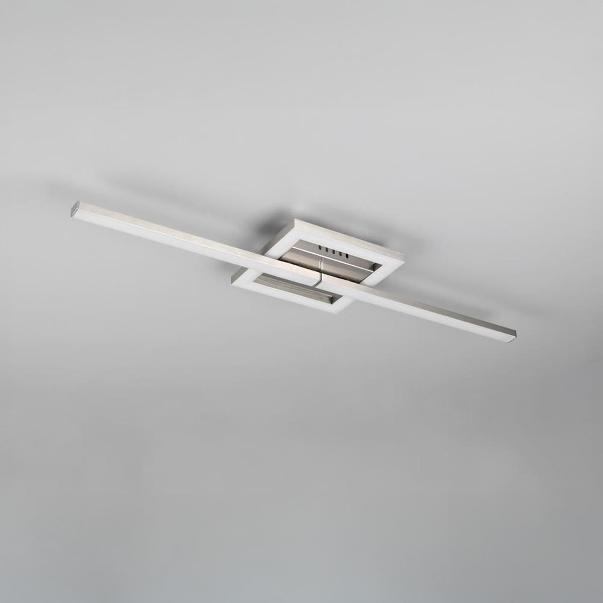 Kronleuchter & Deckenlampen: LED Deckenleuchte, Nickel, 55 cm x 16 cm – Neu (gemäss Beschreibung) aus Kreuzlingen von Smart-Light 5