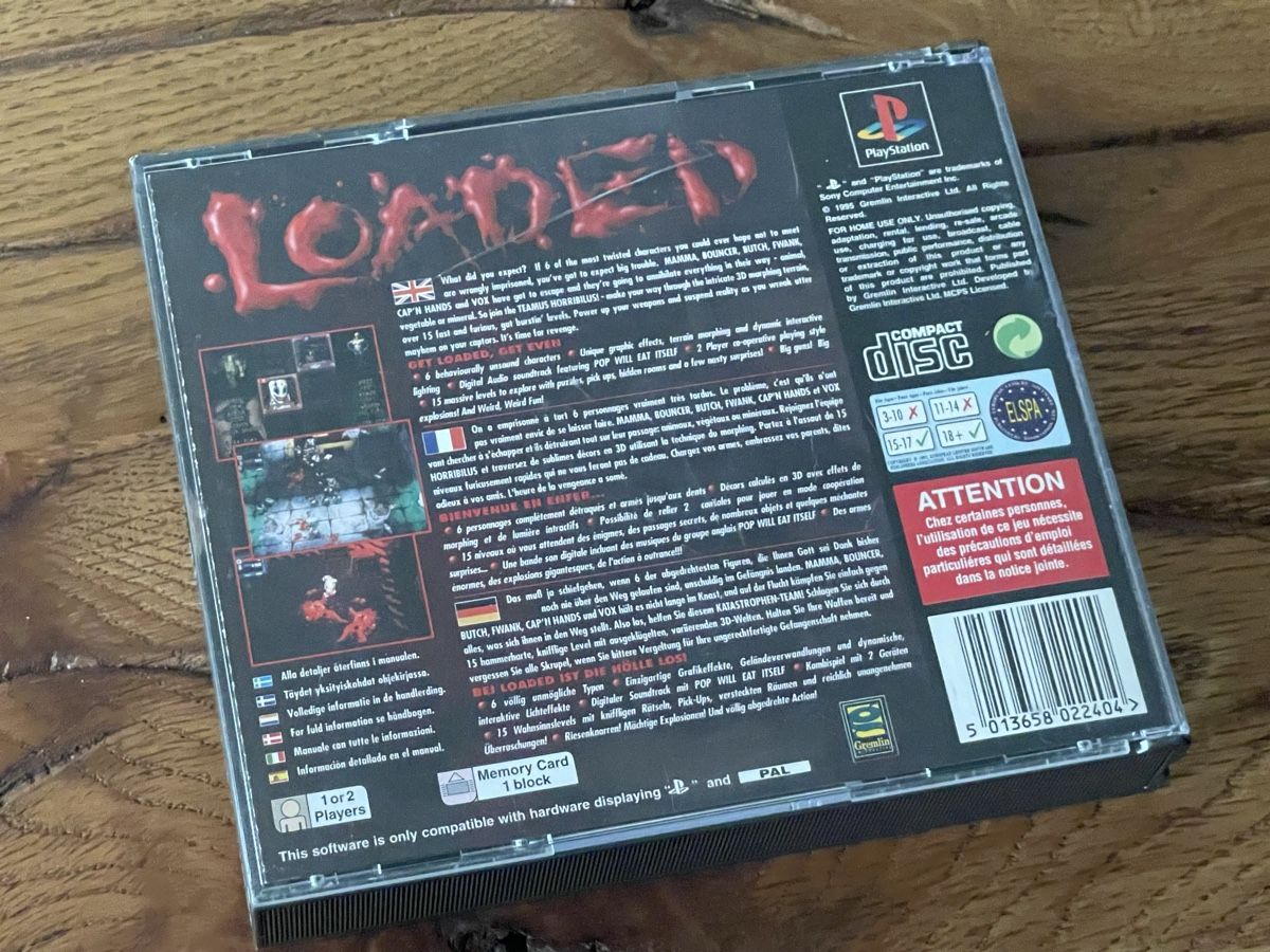 Sony Giochi: Loaded PS1 - Gremlin Graphics - Teamus Horribilus, geb Zusta – Usato da Zuerich venduto da Dorsi 1